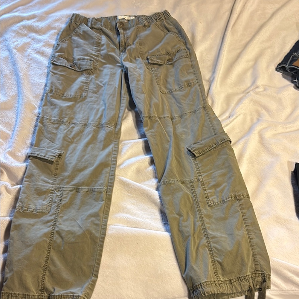 Casual Olive Cargo Pants